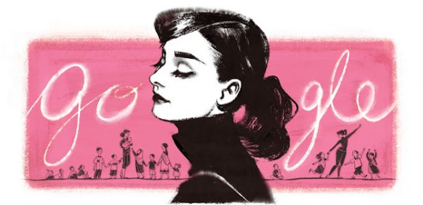 Audry Hepburn Google Doodle References Karsh