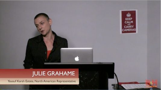 The Yousuf Karsh Archive, Lecture by Julie Grahame