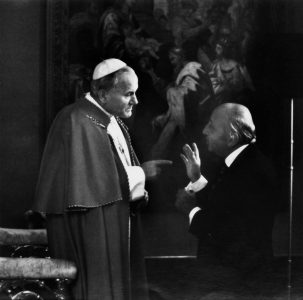 With Pope John Paul II, 1979
